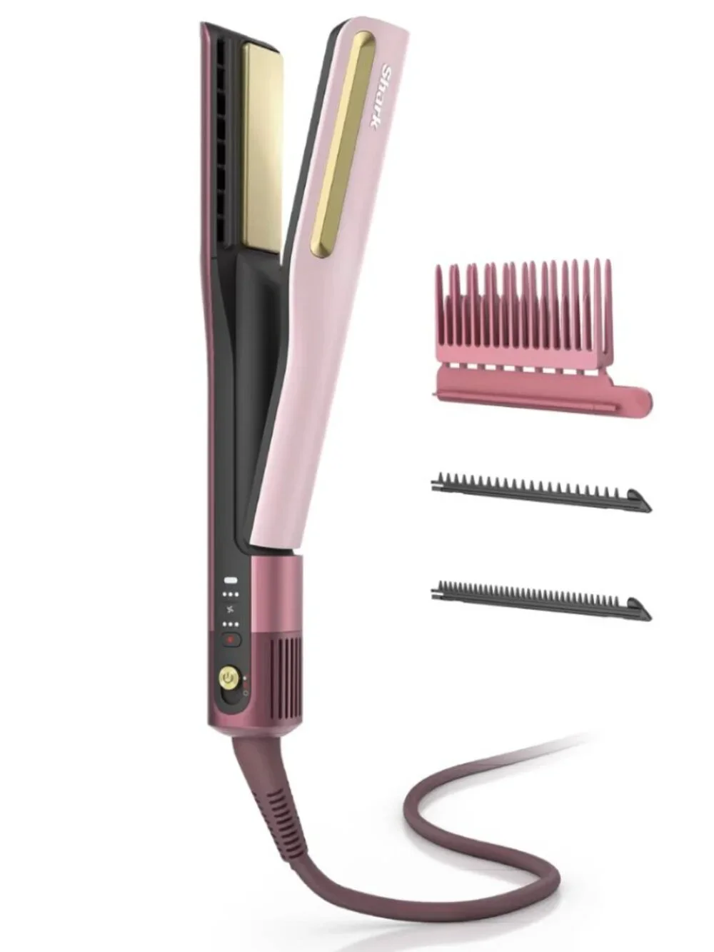 Shark SilkiPro™ Hair Straightener and Dryer in Rose Petal